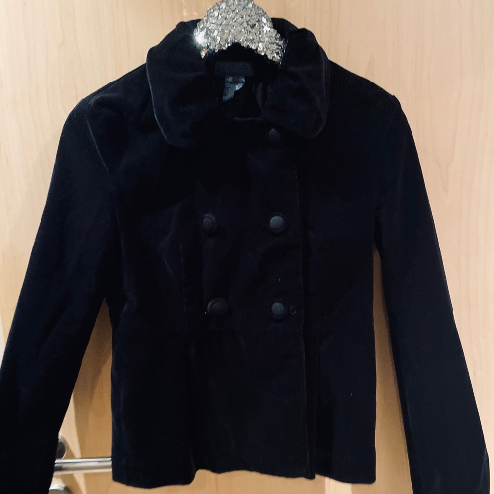 FRENCH Connection velvet button jacket size 4